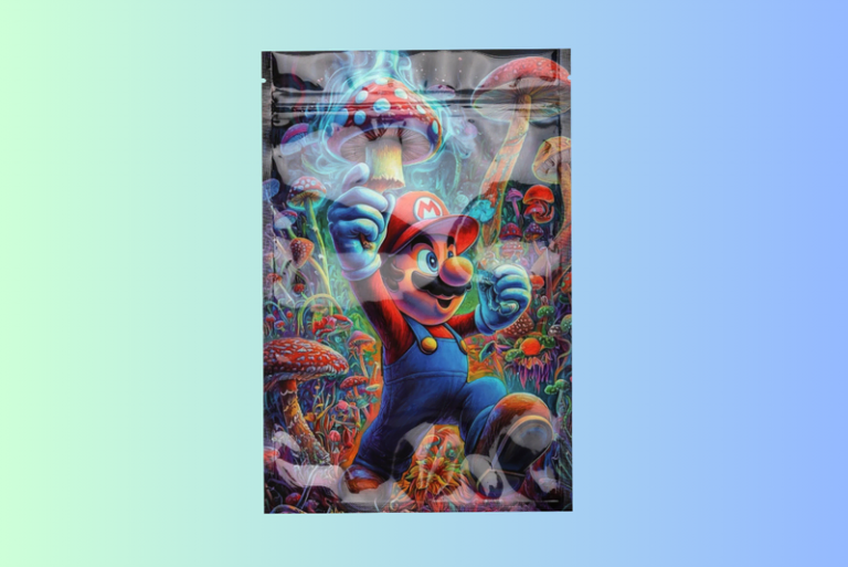 Custom packaging bag for weeds