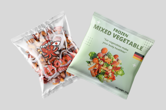 frozen seafood packaging