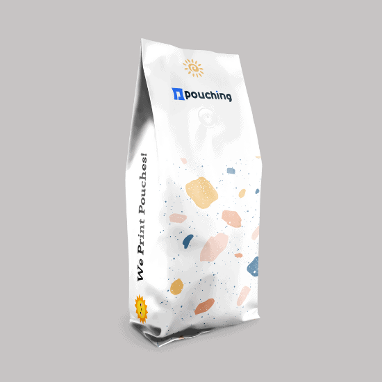 quad seal pouch display