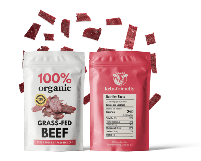 custom printed jerky packaging