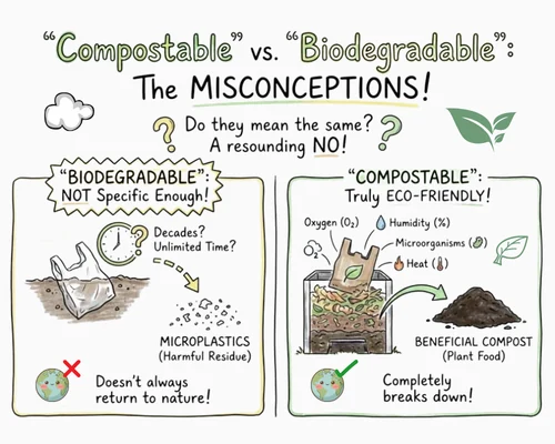 biodegradable vs compostable